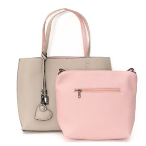 Borsa Kétoldalas Táska Beige&Pink