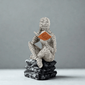 Minimalista olvasó figura