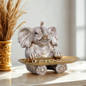 Elefánt - ékszertartó tálcával