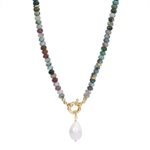 Agate Pearl Nyaklánc