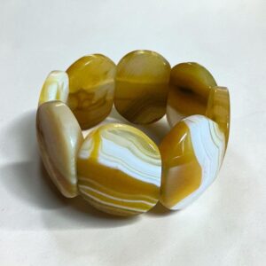 Ivory Dune Achát Karkötő