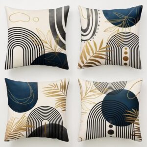 Bohó párnahuzat szett 4 db – Kék szűrke színben